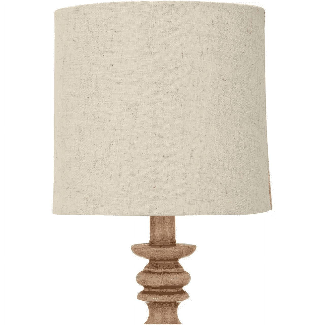 Mainstays 18.5" Traditional Washed Wood Table Lamp, Linen Shade